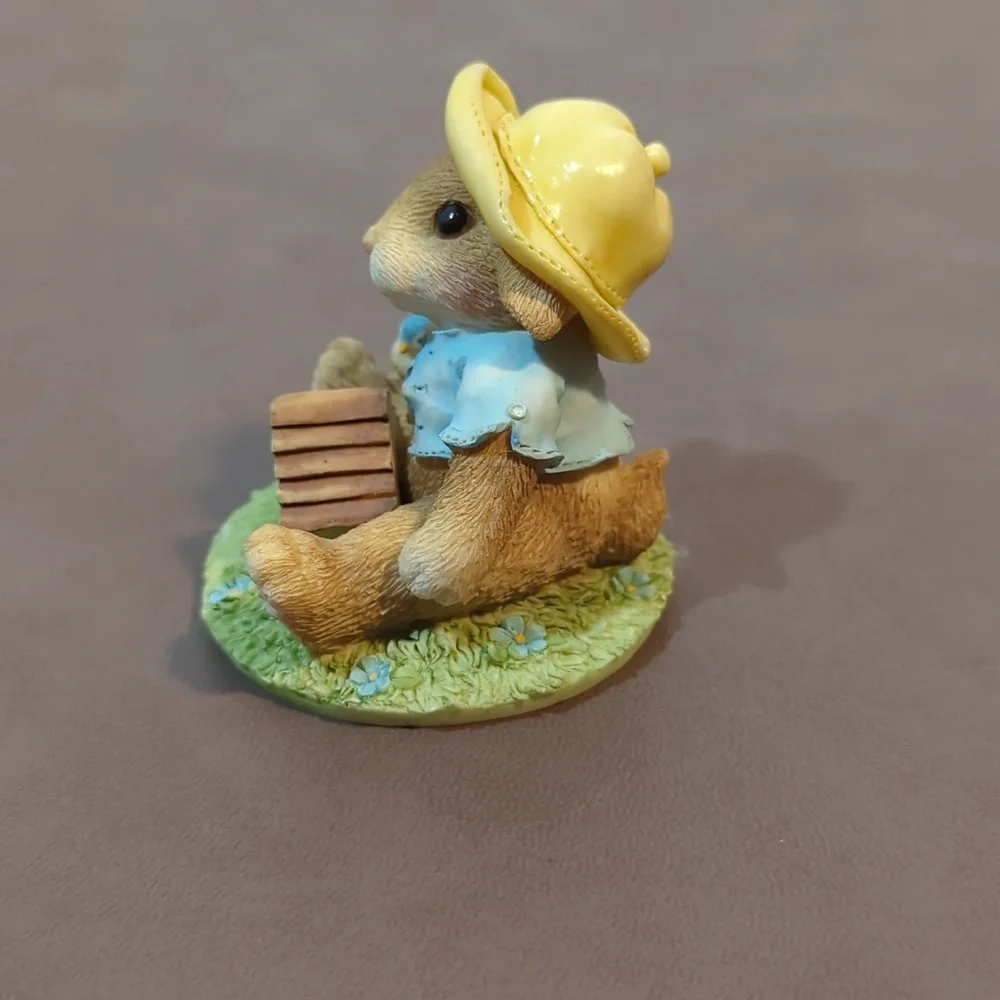 Vintage 1995 My Blushing Bunnies Bless This Home Numbered 81/151 Bluebird House